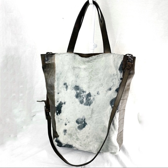 Numero 10 Handbags - Numero 10 Italian Leather Calf Hair Large Tote
